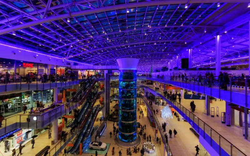 Aviapark, russia, one of the largest shopping malls in europe.