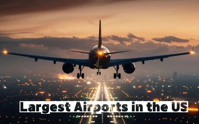 Largest Airports In The Us By Size (Top 10 Ranked By Land Area) Largest airports in the united states ranked by land area including denver and dallas fort worth