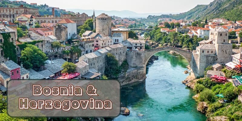 Stari most bridge in mostar, bosnia and herzegovina