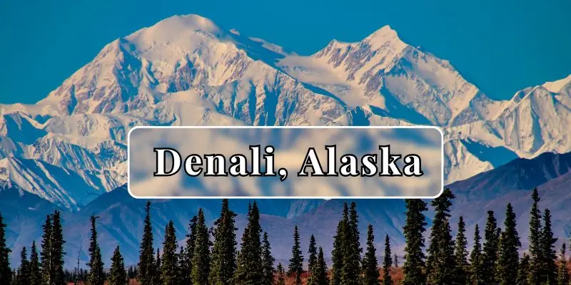 Majestic view of denali, the highest mountain in north america