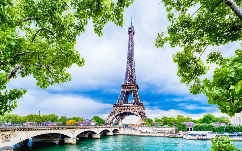 Eiffel tower in paris france, one of the most iconic places to visit in the world