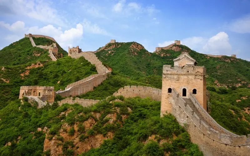 Great wall mountain views near beijing
