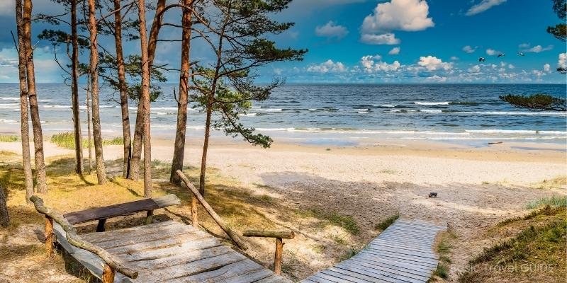 Jūrmala baltic sea beach, latvia