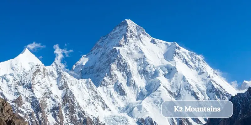 Top 10 Highest Mountains In The World Ranked By Height K2 mountain peak in the karakoram range pakistan second highest mountains in the world