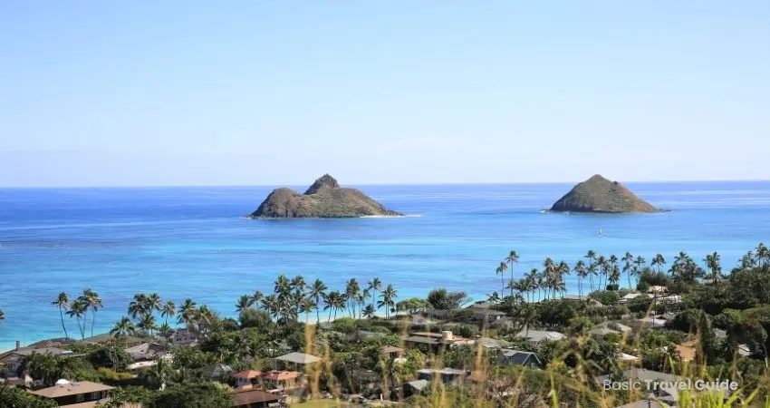 On oahu, lanikai beach, hawaii