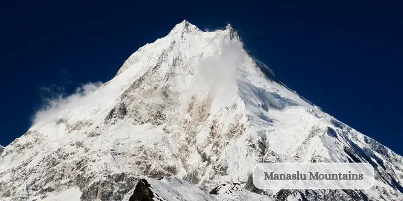 Top 10 Highest Mountains In The World Ranked By Height Manaslu mountain peak in the nepal himalayas eighth highest mountain