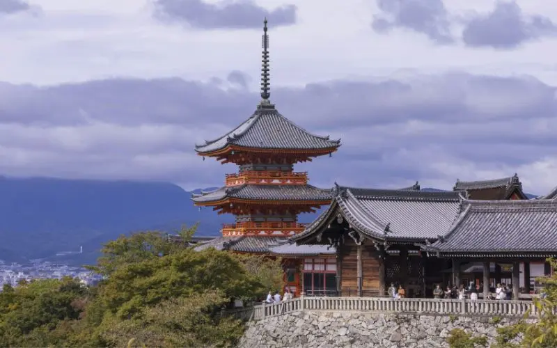 Kyoto temples in japan