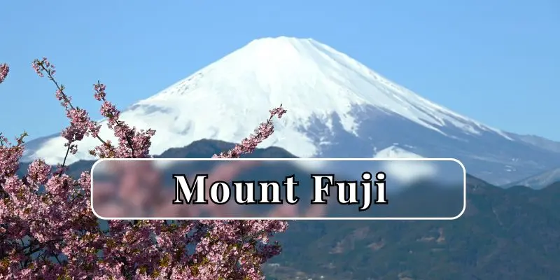Mount fuji with its perfectly shaped volcanic cone