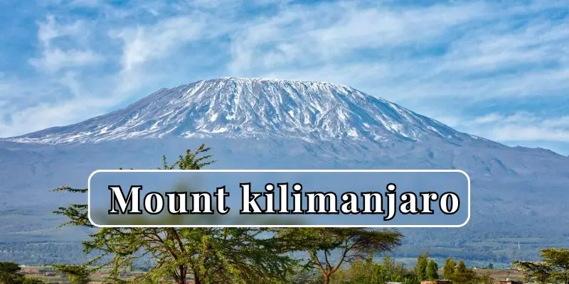Majestic mount kilimanjaro standing tall in tanzania
