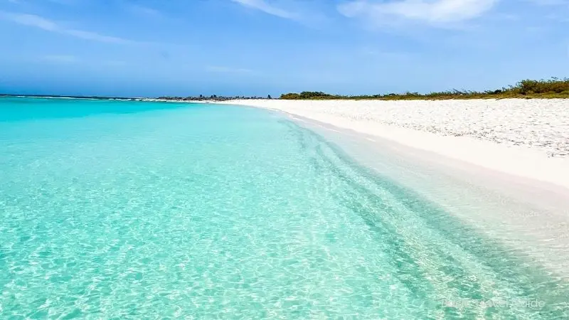 Scenic view of nida beach with  blue water in lithuania