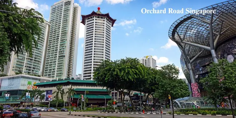 Luxury shopping malls along orchard road in singapore with modern architecture and city street view best tplace to visit in singapore