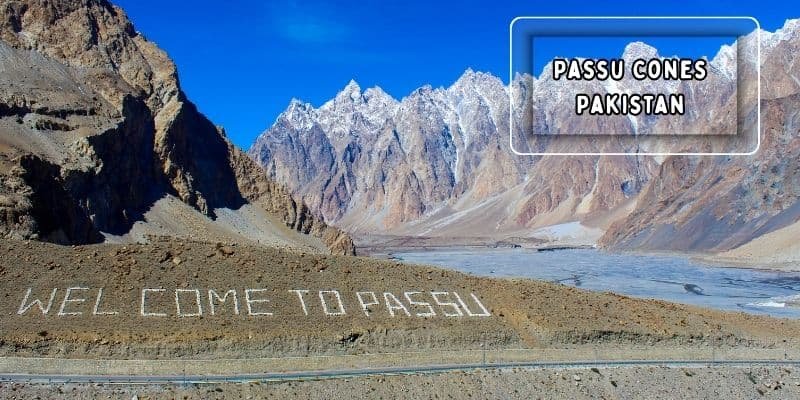 Passu cones rock formations in upper hunza
