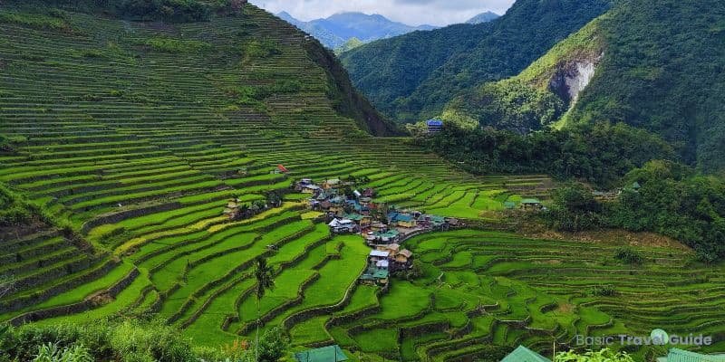 Batad rice terraces carved into the mountains of banaue, philippines