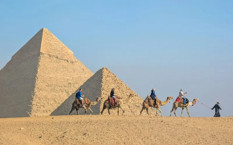 Pyramids of giza in egypt