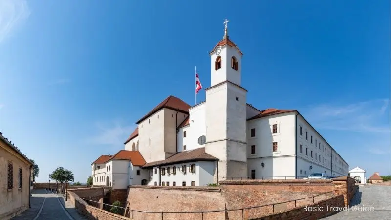 Historic špilberk castle fortress in brno, czech republic