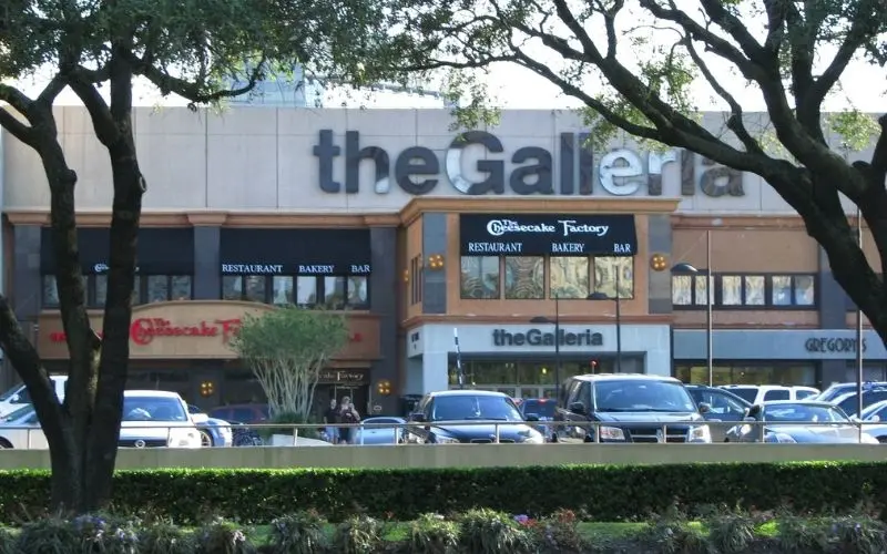 The galleria, houston shopping mall with luxury stores