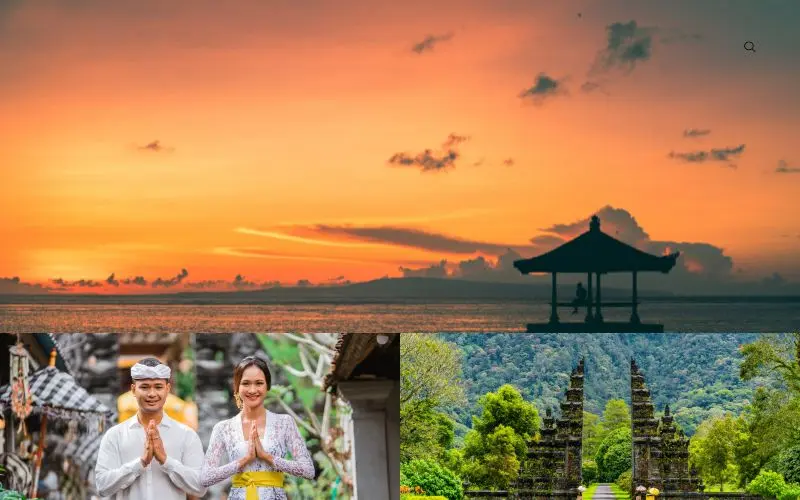 Popular attractions and activities in bali including temples, beaches, and rice terraces