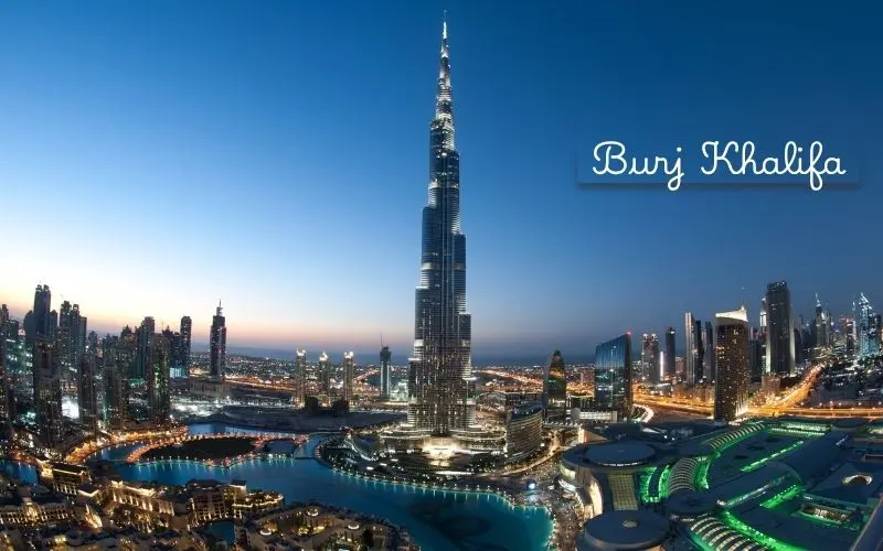 Burj khalifa, dubai uae, tallest building in the world located in downtown dubai