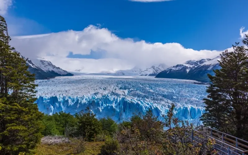 Glacier landscape in los glaciares national park near el calafate