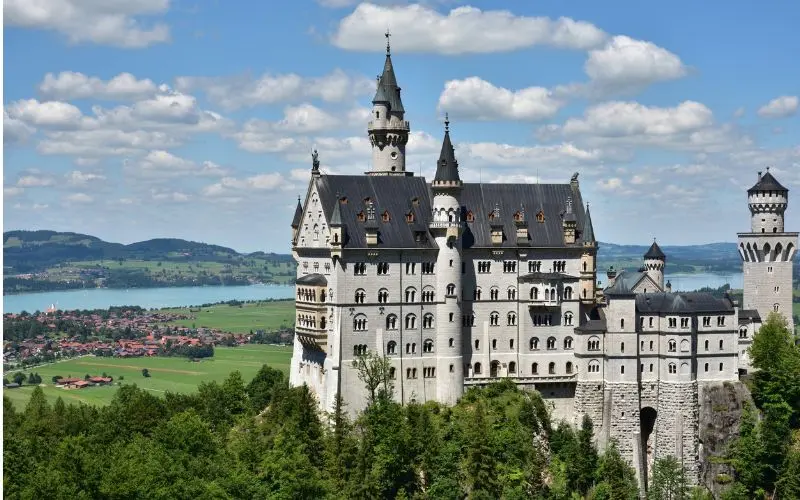 12 Best Countries To Visit In Europe: Top Picks For Your Next Vacation Neuschwanstein castle and german countryside landscape