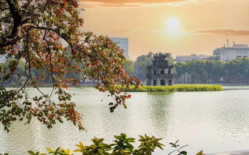 Hoan kiem lake leading to ngoc son temple among best things to do and see in hanoi hanoi vietnam