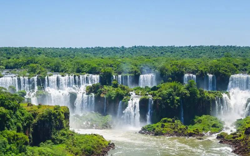 Iguazu falls near foz do iguaçu, brazil