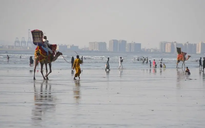 Karachi skyline and coastal views in pakistan